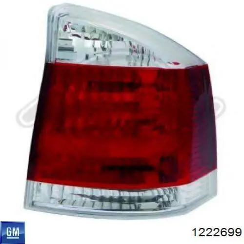 1222699 General Motors Piloto trasero derecho