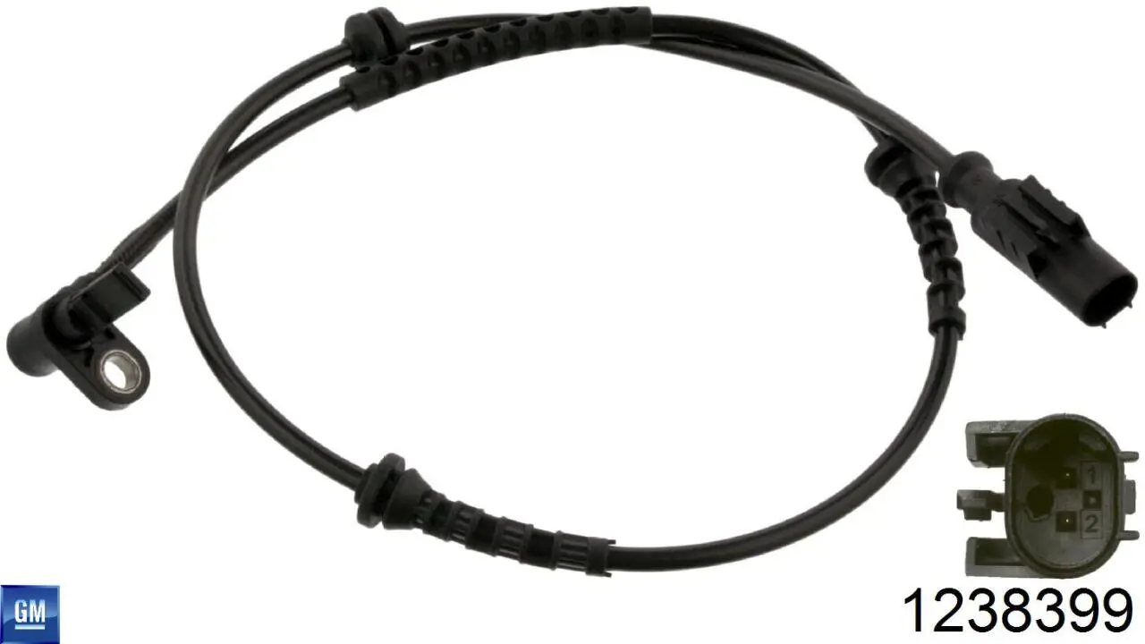 Sensor ABS de rueda delantera General Motors 1238399 precio, desde 24,53 EUR