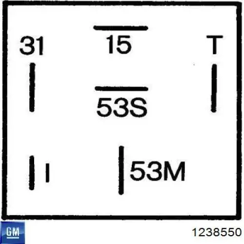 Relé de intermitencia del limpiaparabrisas Opel Astra 51, 52, F35, M35