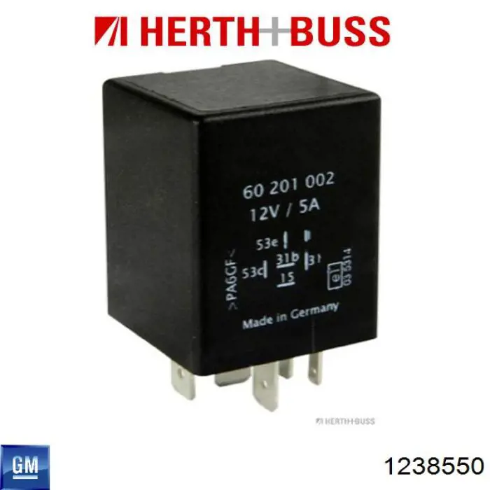 Relé de intermitencia del limpiaparabrisas Opel Astra 51, 52, F35, M35