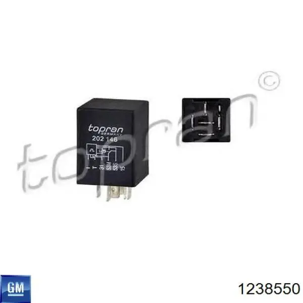 Relé de intermitencia del limpiaparabrisas Opel Astra 51, 52, F35, M35