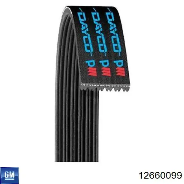 Correa de alternador 12660099 General Motors