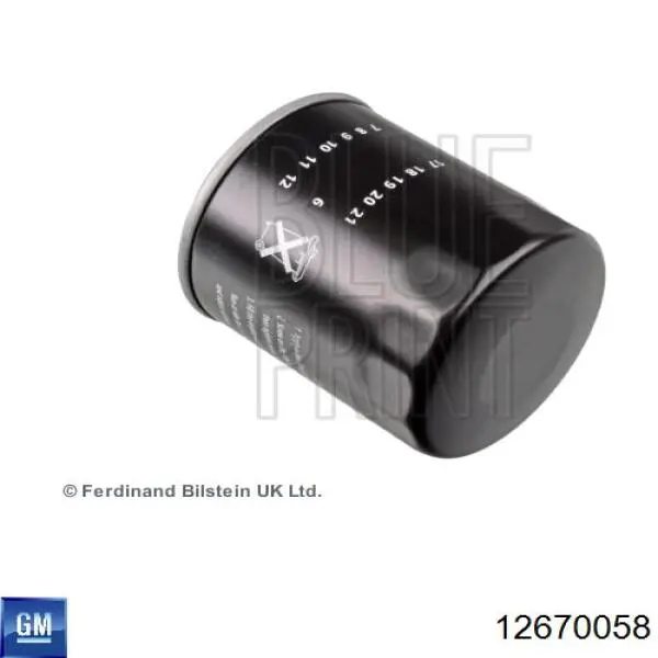Comprar 12670058 General Motors Filtros de aceite