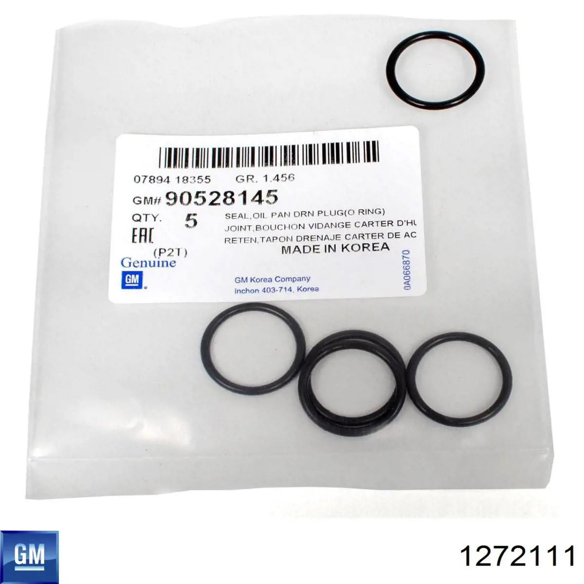 Escobillas de limpiaparabrisas delanteras General Motors 1272111
