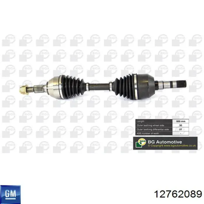 Comprar 12762089 General Motors Semieje delantero