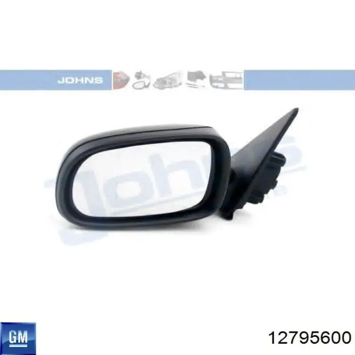 12795600 General Motors cristal de espejo retrovisor exterior izquierdo