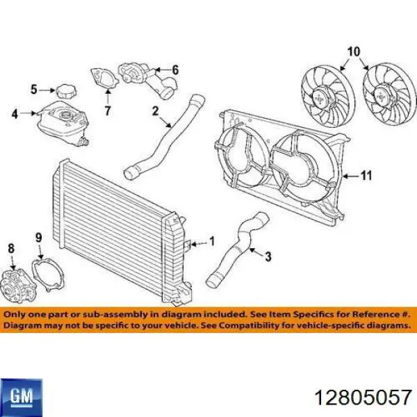 312059 Glyser radiador refrigeración del motor