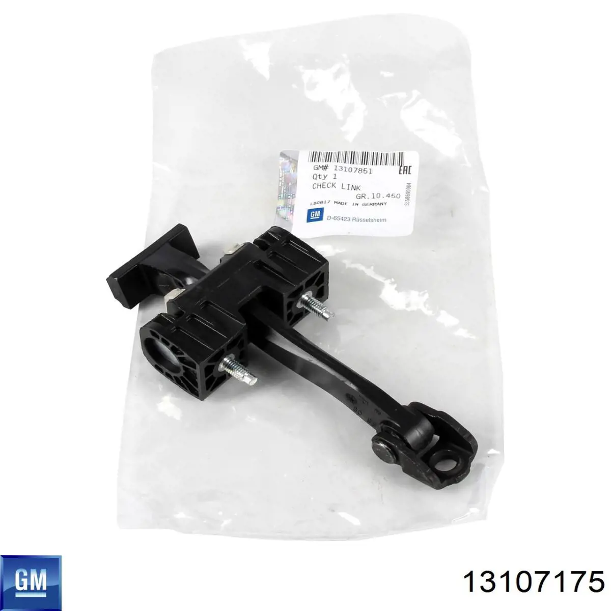 Comprar 13107175 General Motors Limitador de apertura de puerta delantera