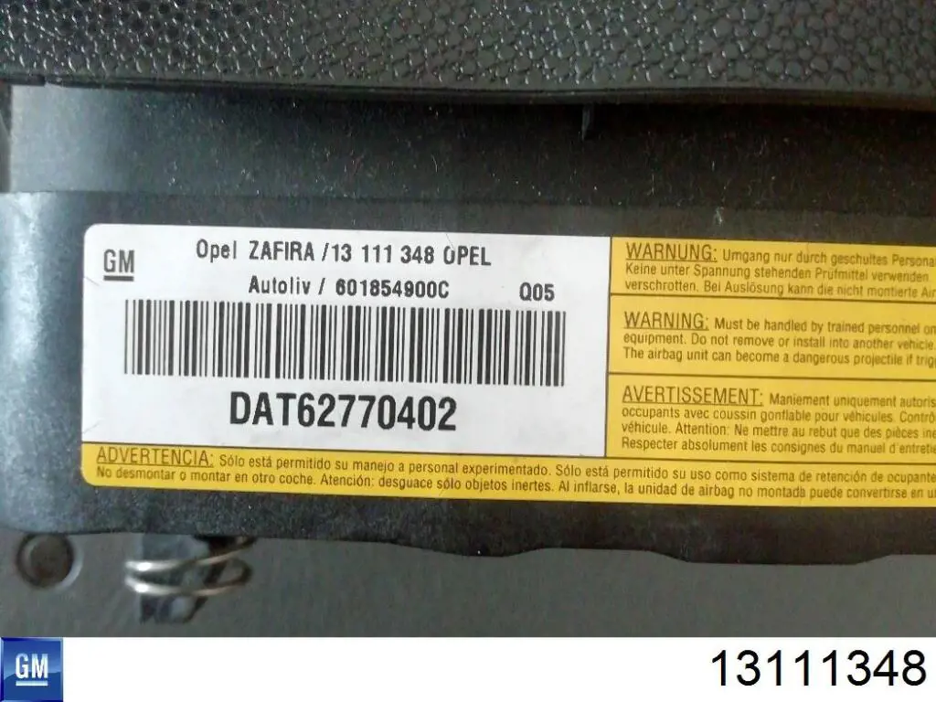 Comprar 13111348 General Motors Airbag lateral lado conductor