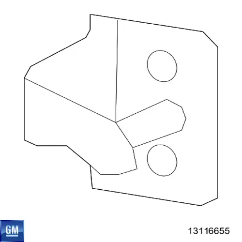 Pieza de cierre de puerta delantera General Motors 13116655 precio, desde 23,75 EUR