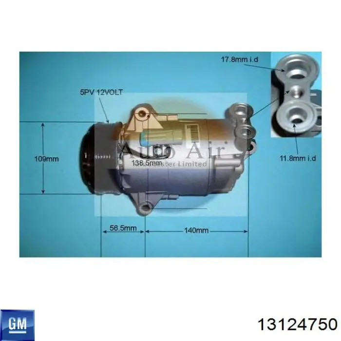 Comprar 13124750 General Motors Compresor de aire acondicionado coche