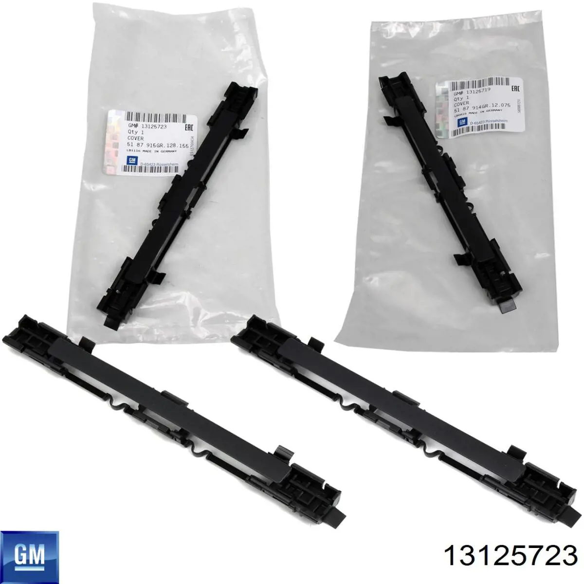 Tapa trasera de riel de techo 13125723 General Motors