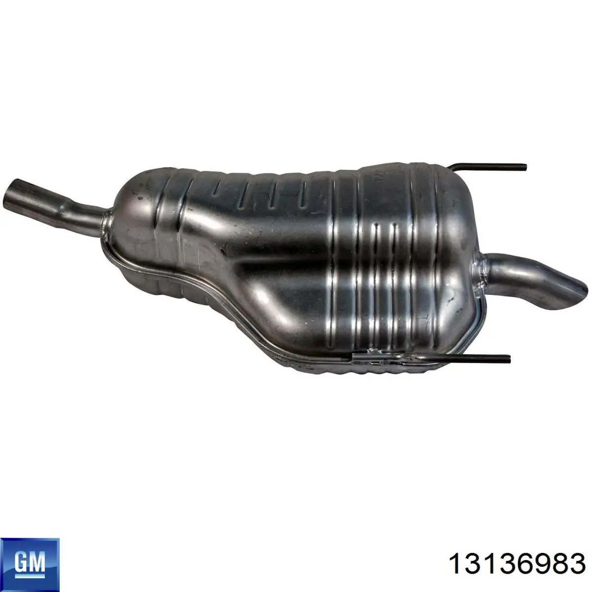 Silenciador trasero 13136983 General Motors
