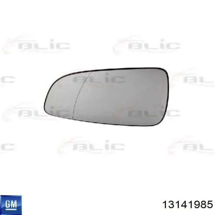 Cristal de espejo retrovisor exterior izquierdo 13141985 General Motors