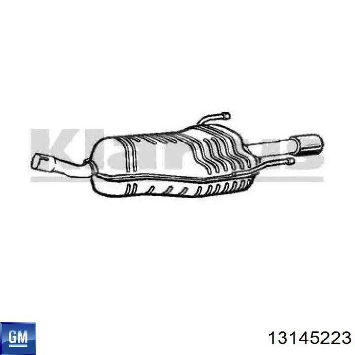 Comprar 13145223 General Motors Silenciador trasero