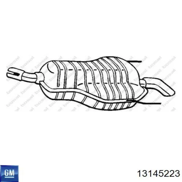 Silenciador trasero Polmostrow 17251 precio, desde 126,76 EUR