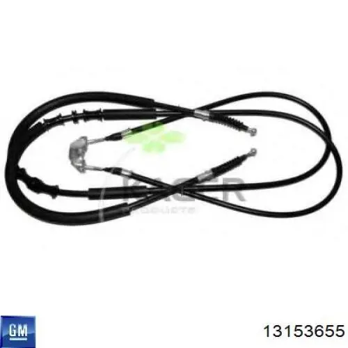 0522032 Opel cable de freno de mano trasero derecho/izquierdo