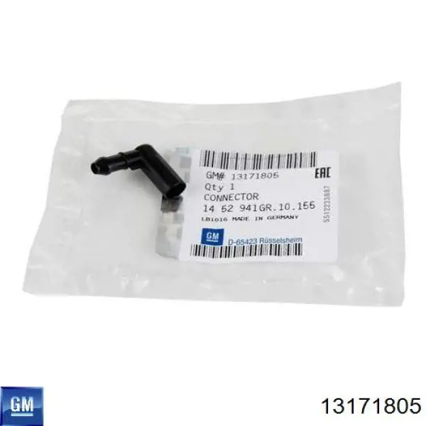 13171805 General Motors Válvula de retención del lavaparabrisas