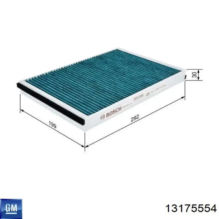 Filtro de cabina General Motors 13175554 precio, desde 15,84 EUR