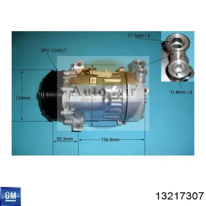 13217307 General Motors Compresor climatizador