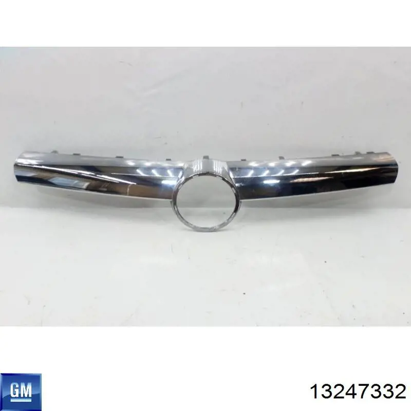 13247332 General Motors Moldura superior de la parrilla del radiador
