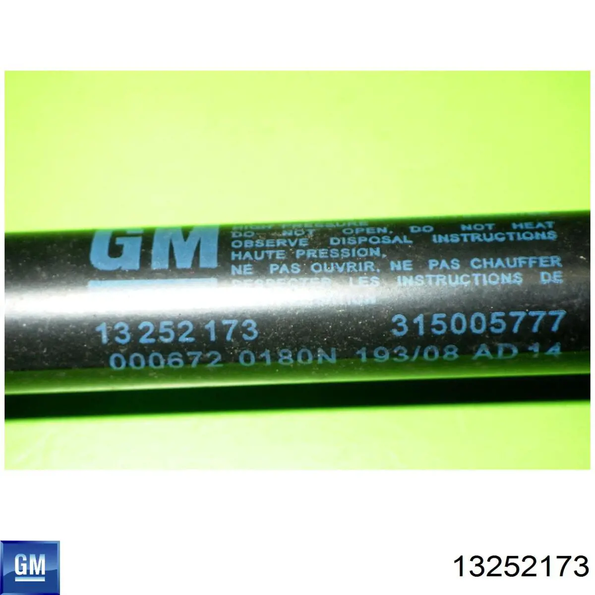 Amortiguador de capó 13252173 General Motors