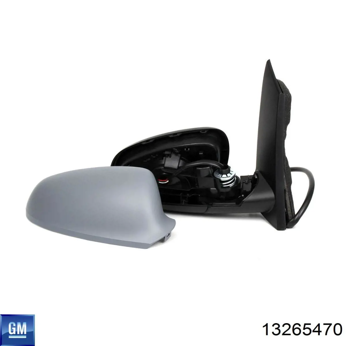 Cristal de espejo retrovisor derecho 13265470 General Motors
