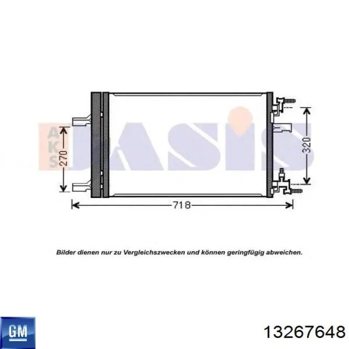 Comprar 13267648 General Motors Condensador de aire acondicionado