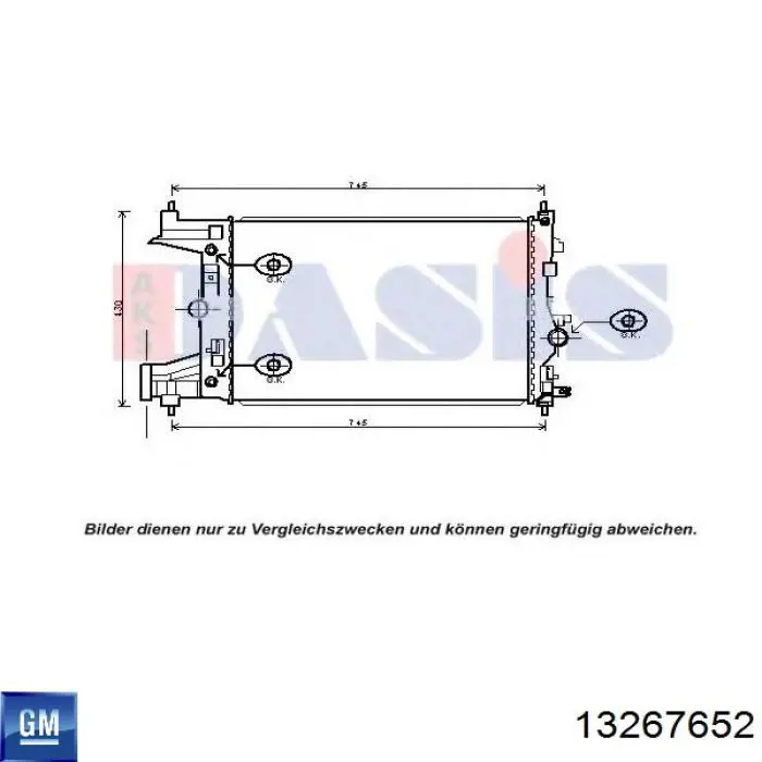 17A322 FPS radiador refrigeración del motor