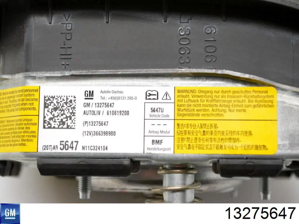 13275647 Peugeot/Citroen airbag en el lado del conductor