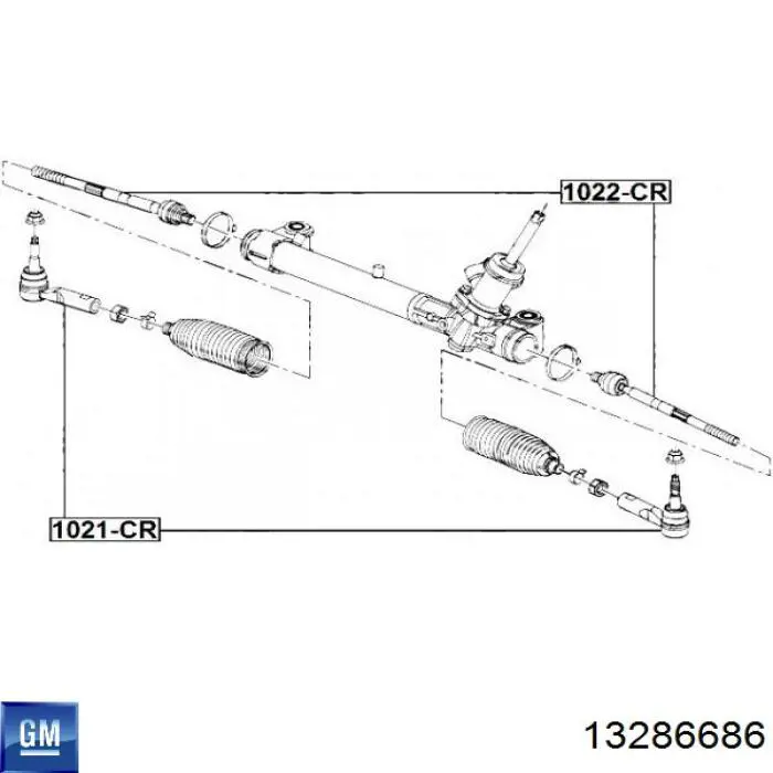 Comprar 13286686 General Motors Rótula barra de acoplamiento exterior