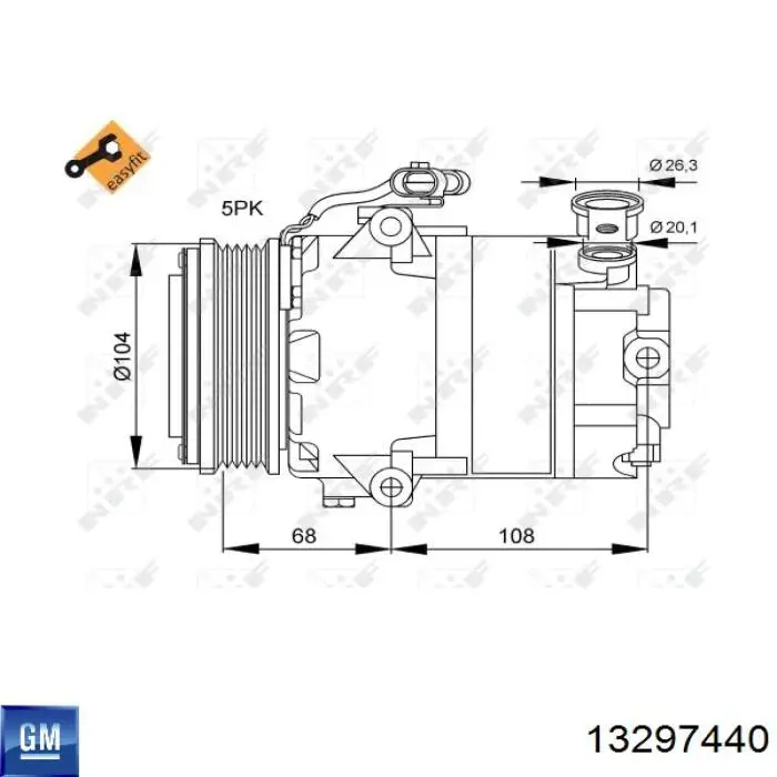 Comprar 13297440 General Motors Compresor de aire acondicionado coche