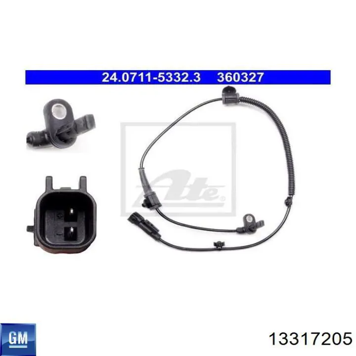 Sensor ABS trasero 6148990044 Meyle