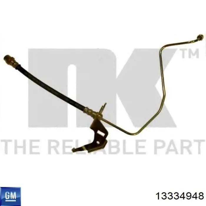 13334948 General Motors tubo flexible de frenos trasero derecho