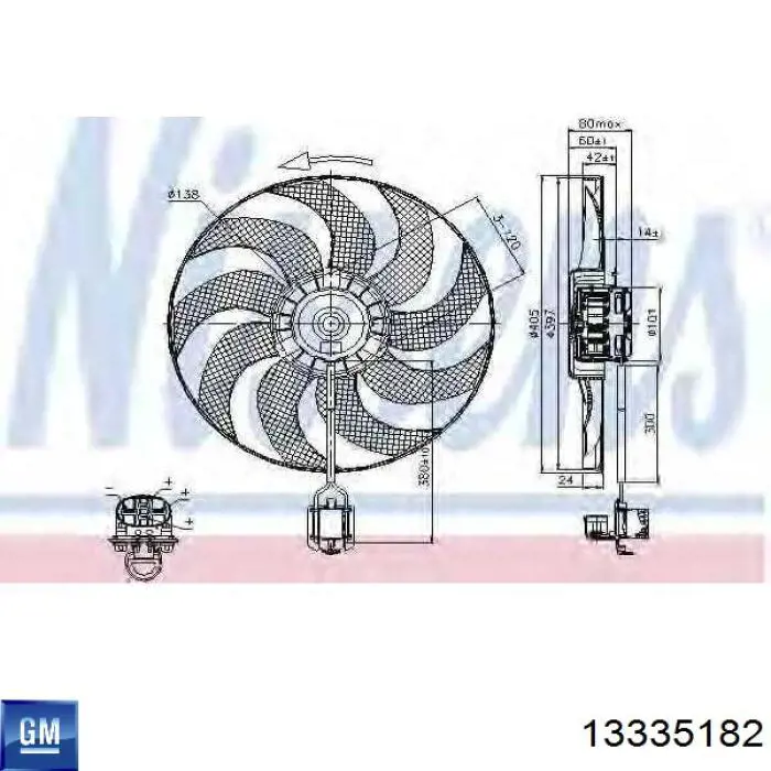 Comprar 13335182 General Motors Ventilador del motor