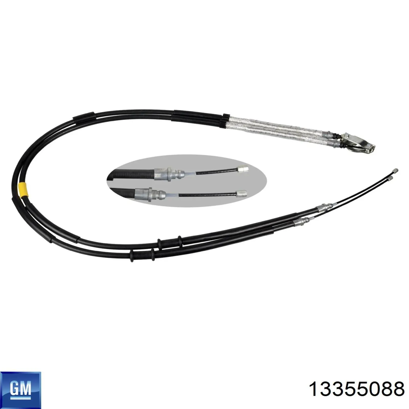 13355088 General Motors Cable de freno de mano trasero derecho/izquierdo