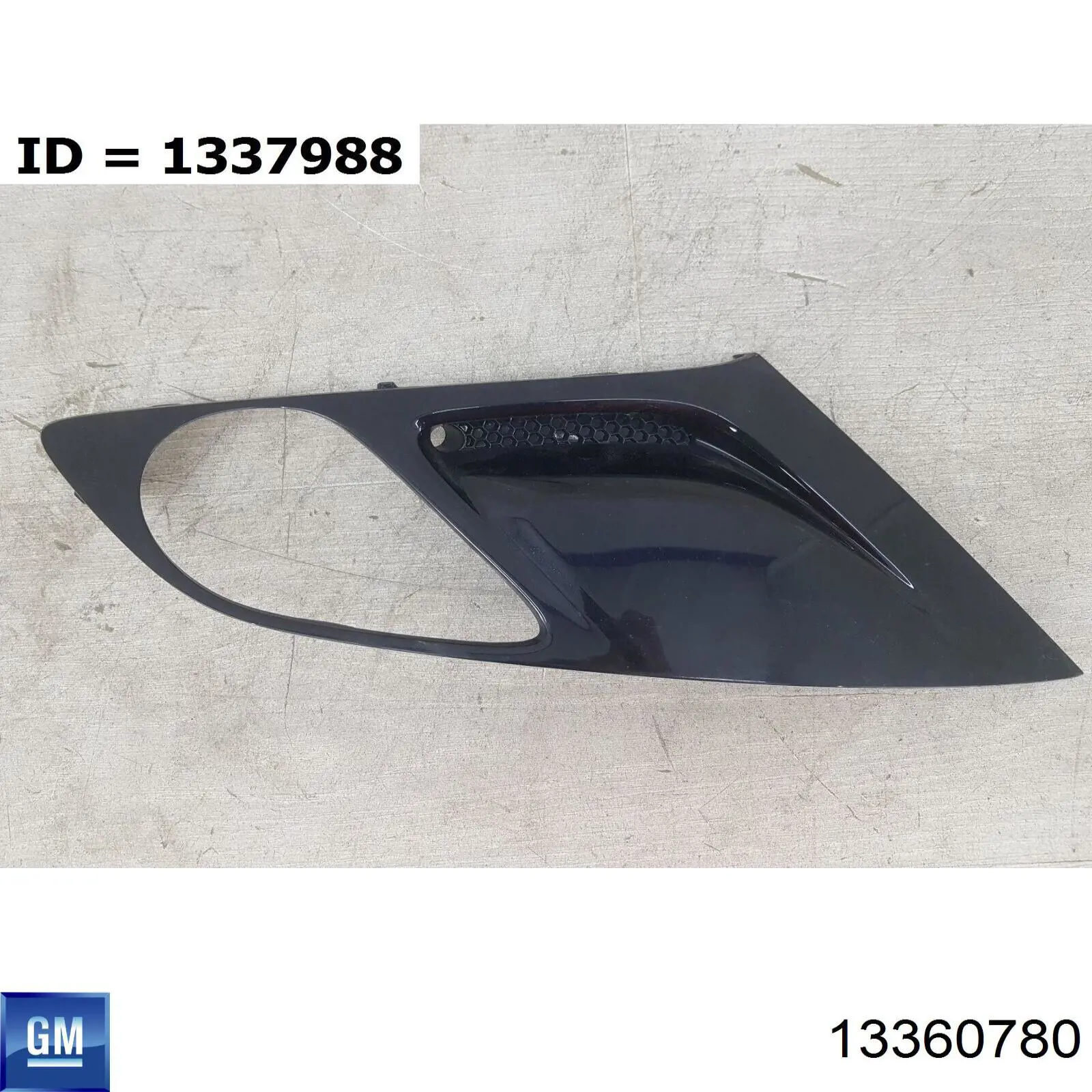 13360780 General Motors Rejilla derecha del parachoques delantero