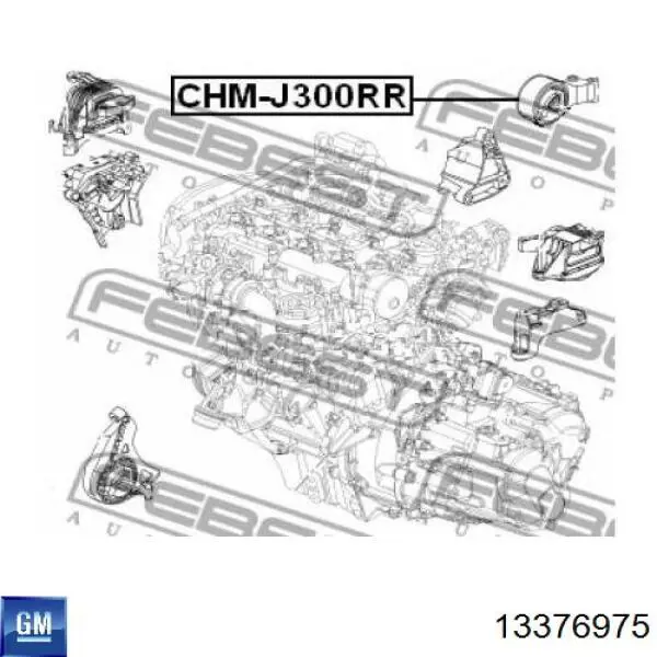 Comprar 13376975 General Motors Soporte de motor trasero