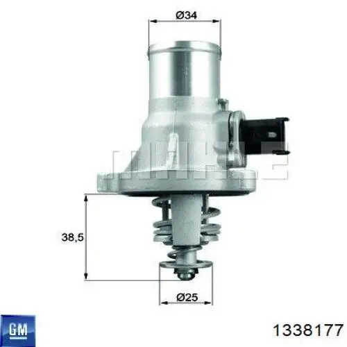 1338177 General Motors caja del termostato