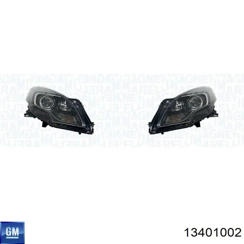 Faro derecho General Motors 13401002 precio, desde 935,96 EUR