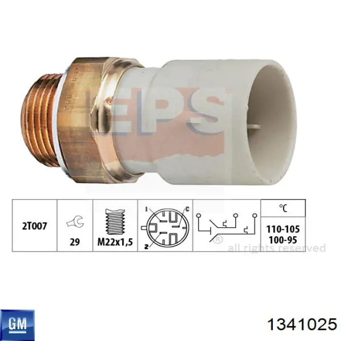 Sensor de temperatura  General Motors 1341025 precio, desde 12,77 EUR