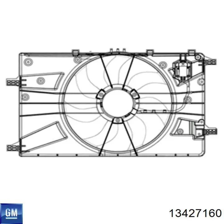 Ventilador de radiador General Motors 13427160 precio, desde 119,06 EUR