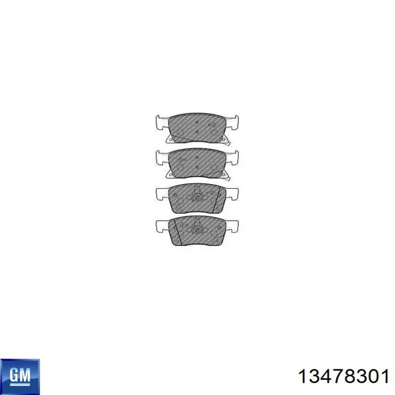 Pastillas de freno 13478301 General Motors