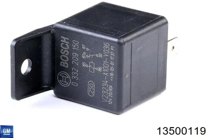 Relé, ventilador de habitáculo Opel Astra 51, 52, F35, M35