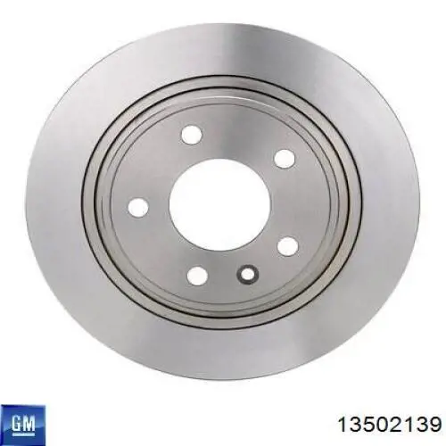 Disco de freno trasero 13502139 General Motors