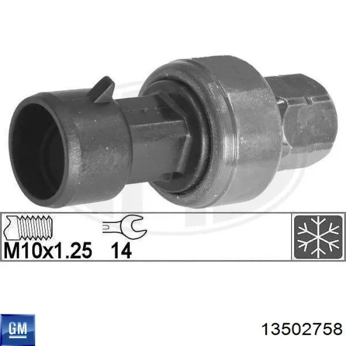 Comprar 13502758 General Motors Sensor de presión del sistema de aire acondicionado