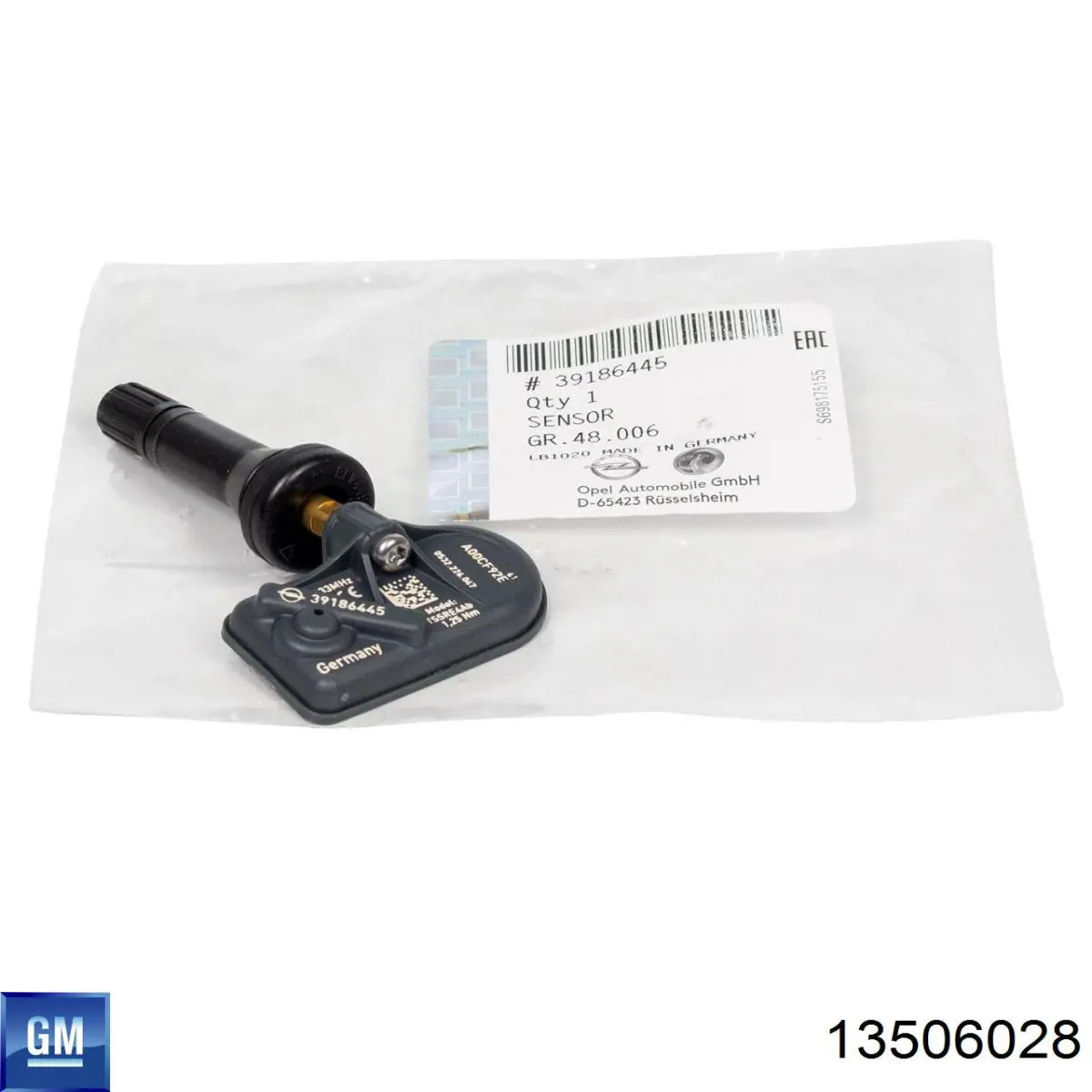 Sensor de presión de neumáticos 13506028 General Motors