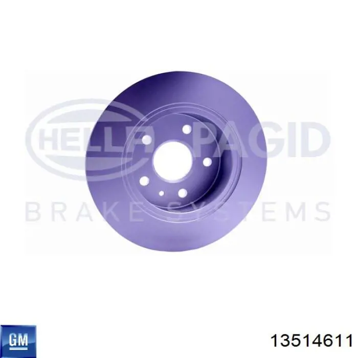 Disco de freno trasero 1680583880 General Motors