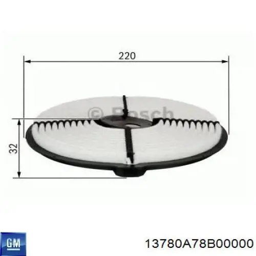 Comprar 13780A78B00000 General Motors Filtro de aire