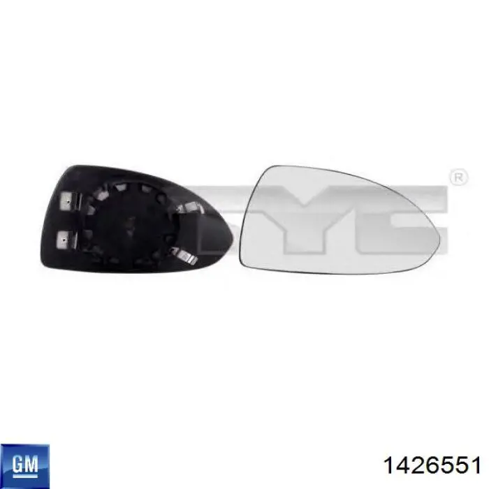 Comprar 1426551 General Motors Cristal de espejo retrovisor exterior izquierdo